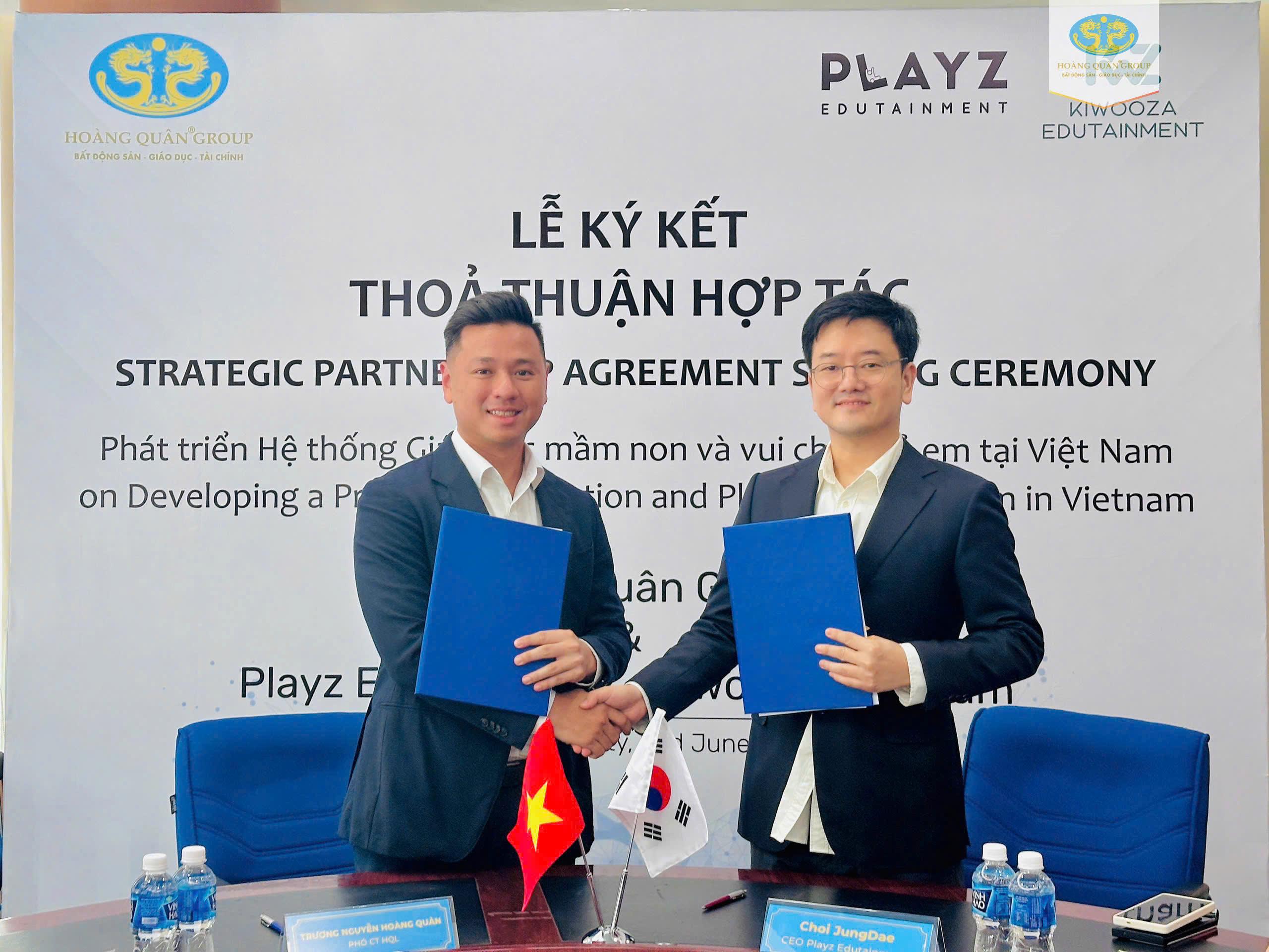 TẬP ĐOÀN HOÀNG QUÂN KÝ KẾT BIÊN BẢN GHI NHỚ CÙNG KIWOOZA – MANG TINH HOA GIÁO DỤC HÀN QUỐC ĐẾN CÁC DỰ ÁN