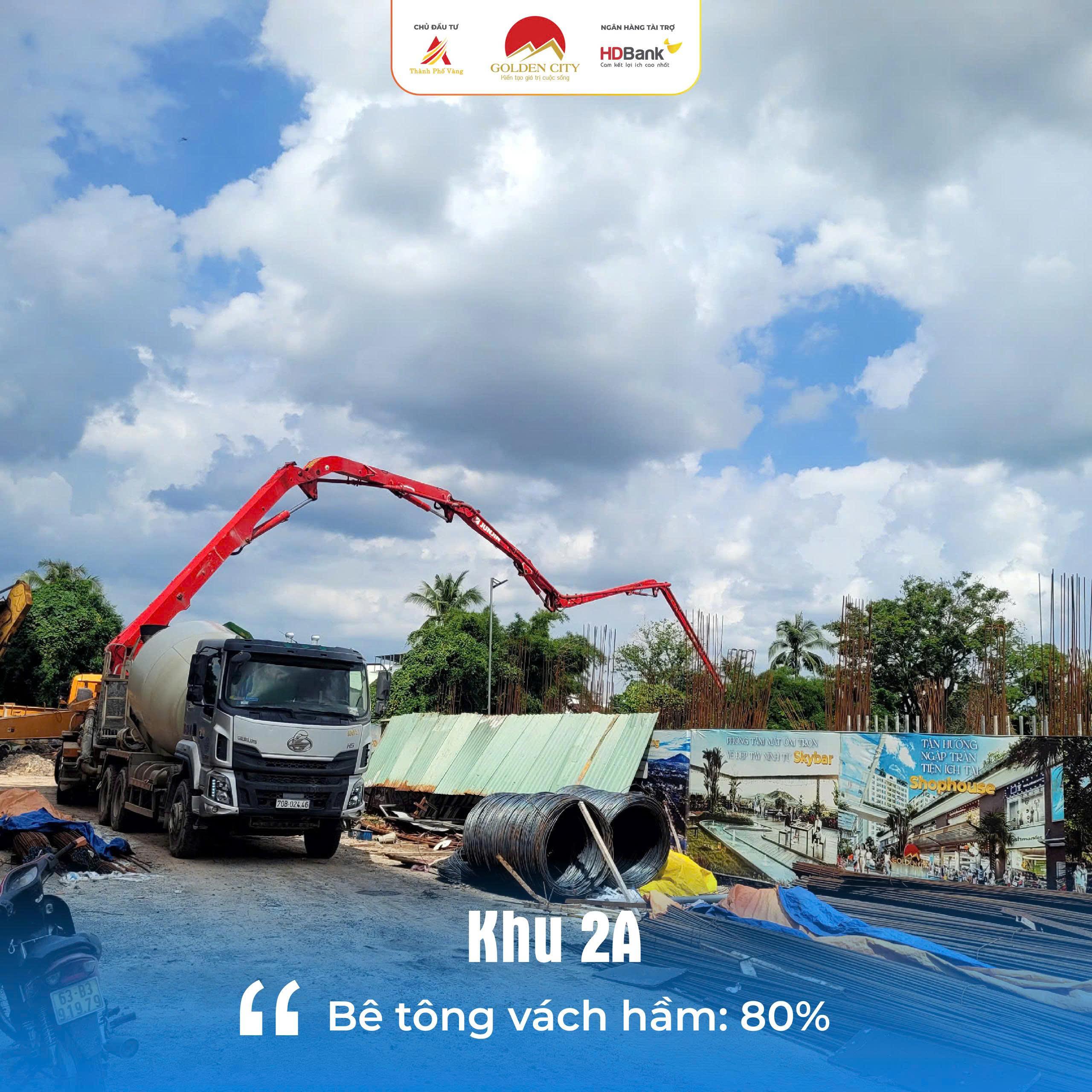 CẬP NHẬT TIẾN ĐỘ THI CÔNG TUẦN 1 THÁNG 6 TẠI GOLDEN CITY