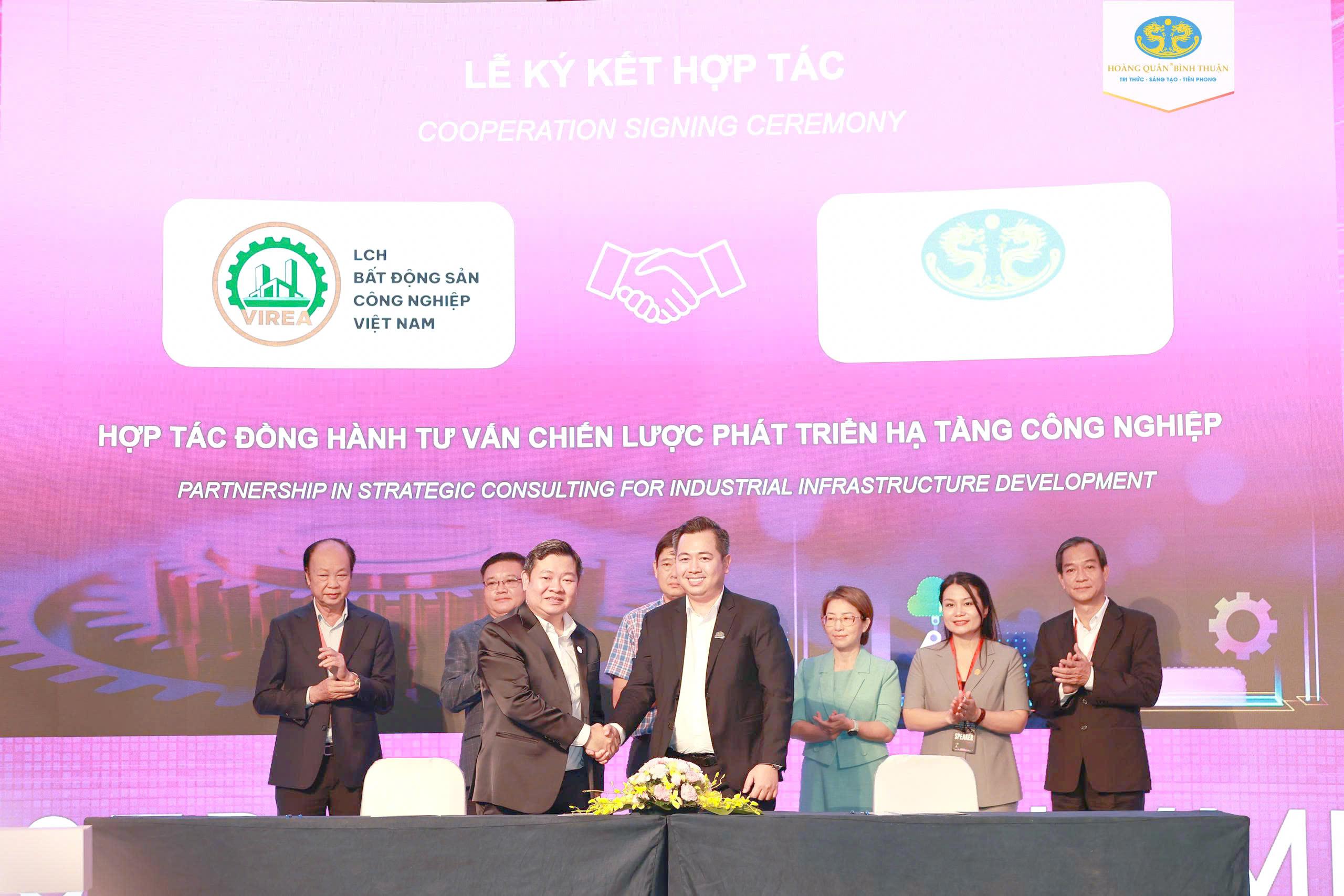 HOÀNG QUÂN BÌNH THUẬN KÝ KẾT MOU VỚI LIÊN CHI HỘI BĐS CÔNG NGHIỆP VIỆT NAM TẠI DIỄN ĐÀN PHÁT TRIỂN KHU CÔNG NGHIỆP 2025